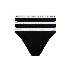 Tommy hilfiger UW0UW06442 panties 3 units - Black (Black / Black / Black) дамско,бельо,дамски,бикини,и,танкини,tommy,hilfiger,uw0uw06442,panties,3,units,black,(black,black,black)