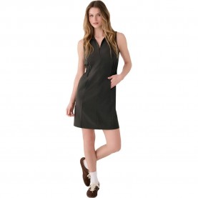 Рокля Lolë Olivie Shirt sleeveless short dress - Green (Olive) рокля,дамски,поли,и,рокли,lolë,olivie,shirt,sleeveless,short,dress,green,(olive)