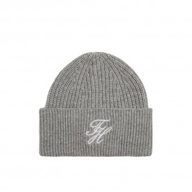 Шапка Tommy hilfiger AW0AW18515 beanie - Grey (Universal Grey) шапка,всички,шапки,tommy,hilfiger,aw0aw18515,beanie,grey,(universal,grey)