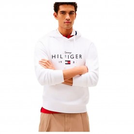 Суичър Tommy hilfiger Logo Graphic hoodie - White (White) суичър,мъжки,пуловери,tommy,hilfiger,logo,graphic,hoodie,white,(white)