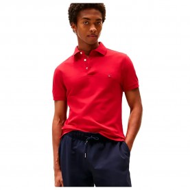 Tommy hilfiger MW0MW17771 short sleeve polo - Red (Medium Red) дамски,блузи,с,яка,мъжки,блузи,с,яка,tommy,hilfiger,mw0mw17771,short,sleeve,polo,red,(medium,red)