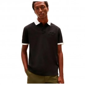 Tommy hilfiger MW0MW41622 short sleeve polo - Black (Black) дамски,блузи,с,яка,мъжки,блузи,с,яка,tommy,hilfiger,mw0mw41622,short,sleeve,polo,black,(black)