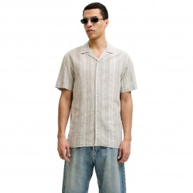 Риза с къс ръкав Jack & jones Blusummer Linen Blen Dobby short sleeve shirt - Beige (Mermaid / Regular Fit) риза,с,къс,ръкав,дамски,ризи,мъжки,ризи,jack,&,jones,blusummer,linen,blen,dobby,short,sleeve,shirt,beige,(mermaid,regular,fit)