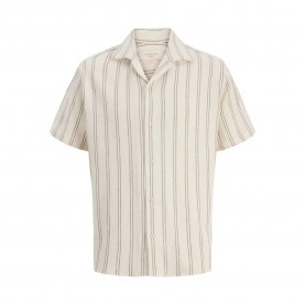 Риза с къс ръкав Jack & jones Coba Stripe Resort short sleeve shirt - Beige (Antique White / Stripes) риза,с,къс,ръкав,дамски,ризи,мъжки,ризи,jack,&,jones,coba,stripe,resort,short,sleeve,shirt,beige,(antique,white,stripes)