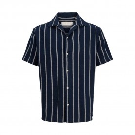 Риза с къс ръкав Jack & jones Coba Stripe Resort short sleeve shirt - Blue (Sky Captain / Stripes) риза,с,къс,ръкав,дамски,ризи,мъжки,ризи,jack,&,jones,coba,stripe,resort,short,sleeve,shirt,blue,(sky,captain,stripes)