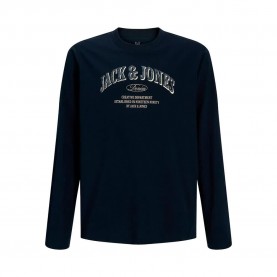 тениска,мъжки,тениски,дамски,тениски,jack,&,jones,denver,logo,long,sleeve,t,shirt,blue,(navy,blazer)