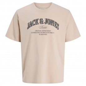 тениска,мъжки,тениски,дамски,тениски,jack,&,jones,denver,logo,short,sleeve,t,shirt,beige,(moonbeam)
