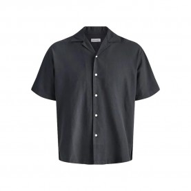 Риза с къс ръкав Jack & jones Ebreeze Linen Blend 12288661 short sleeve shirt - Black (Black) риза,с,къс,ръкав,дамски,ризи,мъжки,ризи,jack,&,jones,ebreeze,linen,blend,12288661,short,sleeve,shirt,black,(black)