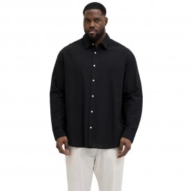Риза с дълъг ръкав Jack & jones Ebreeze Linen Blend long sleeve shirt - Black (Black) риза,с,дълъг,ръкав,дамски,ризи,мъжки,ризи,jack,&,jones,ebreeze,linen,blend,long,sleeve,shirt,black,(black)
