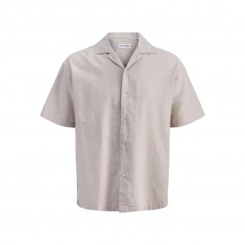 Риза с къс ръкав Jack & jones Ebreeze Linen Blend 12288661 short sleeve shirt - Beige (String) риза,с,къс,ръкав,дамски,ризи,мъжки,ризи,jack,&,jones,ebreeze,linen,blend,12288661,short,sleeve,shirt,beige,(string)