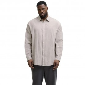 Риза с дълъг ръкав Jack & jones Ebreeze Linen Blend long sleeve shirt - Grey (String) риза,с,дълъг,ръкав,дамски,ризи,мъжки,ризи,jack,&,jones,ebreeze,linen,blend,long,sleeve,shirt,grey,(string)