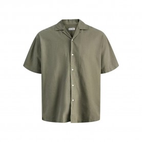 Риза с къс ръкав Jack & jones Ebreeze Linen Blend Resort short sleeve shirt - Green (Dusty Olive) риза,с,къс,ръкав,дамски,ризи,мъжки,ризи,jack,&,jones,ebreeze,linen,blend,resort,short,sleeve,shirt,green,(dusty,olive)