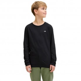 Тениска Jack & jones Rebbel Logo long sleeve T-shirt - Black (Black) тениска,мъжки,тениски,дамски,тениски,jack,&,jones,rebbel,logo,long,sleeve,t,shirt,black,(black)