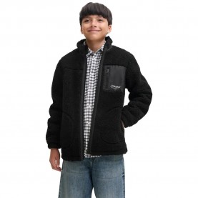 Яке Jack & jones Soho Teddy jacket - Black (Black) яке,мъжки,якета,дамски,якета,и,палта,jack,&,jones,soho,teddy,jacket,black,(black)
