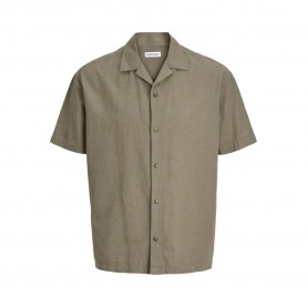 Риза с къс ръкав Jack & jones Summer Linen Blend Resort short sleeve shirt - Green (Dusty Olive) риза,с,къс,ръкав,дамски,ризи,мъжки,ризи,jack,&,jones,summer,linen,blend,resort,short,sleeve,shirt,green,(dusty,olive)