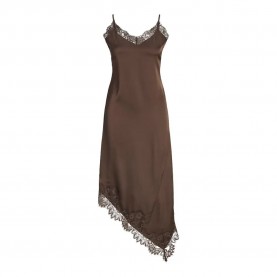 Рокля Jack & jones Vima Satin Asymmetric JJXX sleeveless midi dress - Brown (Demitasse) рокля,дамски,поли,и,рокли,jack,&,jones,vima,satin,asymmetric,jjxx,sleeveless,midi,dress,brown,(demitasse)