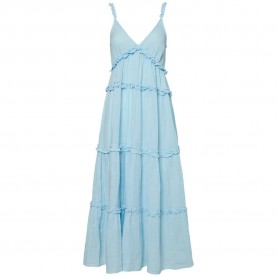 Рокля Yas Anina sleeveless midi dress - Blue (Summer Song) рокля,дамски,поли,и,рокли,yas,anina,sleeveless,midi,dress,blue,(summer,song)
