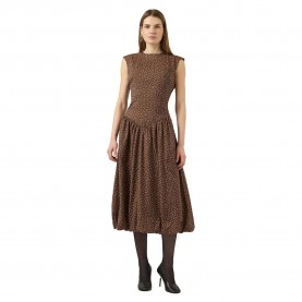 рокля,дамски,поли,и,рокли,yas,krissi,sleeveless,midi,dress,brown,(pinecone,pristine,dot)