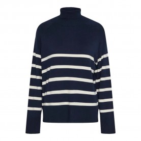 блуза,мъжки,пуловери,дамски,пуловери,pieces,sia,rollneck,knit,sweater,blue,(sky,captain,white)