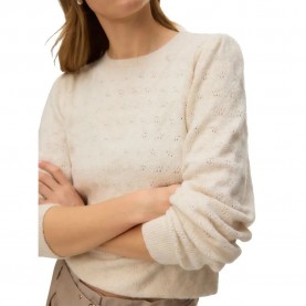 блуза,мъжки,пуловери,дамски,пуловери,vero,moda,doffy,stitch,sweater,beige,(birch,melange)