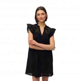 рокля,дамски,поли,и,рокли,vero,moda,line,short,sleeve,short,dress,black,(black)
