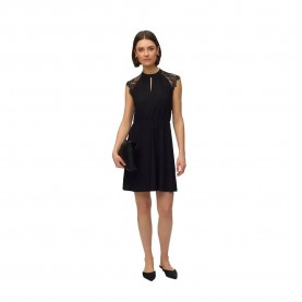 Рокля Vero moda Milla sleeveless short dress - Black (Black) рокля,дамски,поли,и,рокли,vero,moda,milla,sleeveless,short,dress,black,(black)