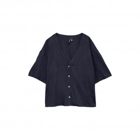 дамски,блузи,vero,moda,rosie,2,4,v,neck,short,sleeve,blouse,blue,(sky,captain)