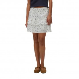 Пола Vero moda Trine short skirt - White (Snow White / Marguerite Blue Jasper) пола,дамски,поли,и,рокли,vero,moda,trine,short,skirt,white,(snow,white,marguerite,blue,jasper)