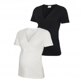 тениска,мъжки,тениски,дамски,тениски,mamalicious,kerrie,tess,maternity,short,sleeve,t,shirt,2,units,white,black,(black,snow,white)