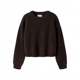 блуза,мъжки,пуловери,дамски,пуловери,name,it,holly,boxy,knit,sweater,brown,(chocolate,plum)