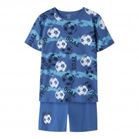 Пижама Name it Nightset Delft Football pyjama - Blue (Delft) пижама,детски,пижами,name,it,nightset,delft,football,pyjama,blue,(delft)