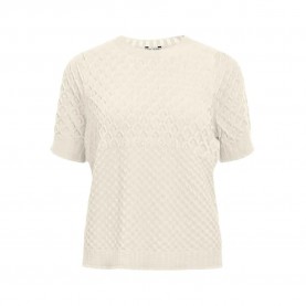 блуза,мъжки,пуловери,дамски,пуловери,object,noa,knit,short,sleeve,sweater,beige,(birch)