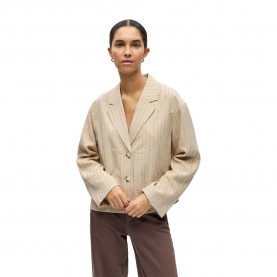 сако,дамски,сака,object,rini,blazer,beige,(humus,black,pinstripe)