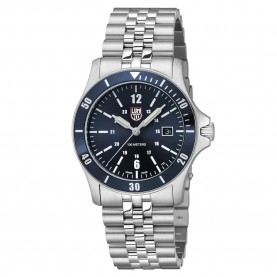 часовник,часовници,luminox,sport,timer,0910,series,0913,42mm,10atm,quartz,analogical,watch,silver,(blue,white)