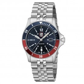 часовник,часовници,luminox,sport,timer,0910,series,0914,42mm,10atm,quartz,analogical,watch,silver,(blue,pepsi)