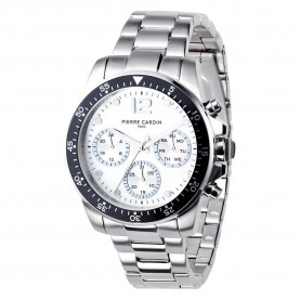 Часовник Pierre cardin CNI.0012 40mm 3ATM Quartz Analogical watch - Silver (Grey / White / Mineral) часовник,часовници,pierre,cardin,cni.0012,40mm,3atm,quartz,analogical,watch,silver,(grey,white,mineral)