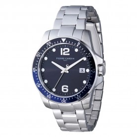 Часовник Pierre cardin CNI.0030 40mm 3ATM Quartz Analogical watch - Silver (Grey / Black / Mineral) часовник,часовници,pierre,cardin,cni.0030,40mm,3atm,quartz,analogical,watch,silver,(grey,black,mineral)