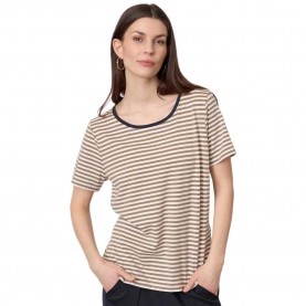 Тениска Redgreen Cecilie short sleeve T-shirt - Brown (Plum Stripe) тениска,мъжки,тениски,дамски,тениски,redgreen,cecilie,short,sleeve,t,shirt,brown,(plum,stripe)
