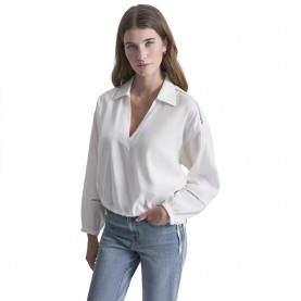 риза,с,дълъг,ръкав,дамски,ризи,мъжки,ризи,dkny,dw5900190,long,sleeve,shirt,white,(ivory)