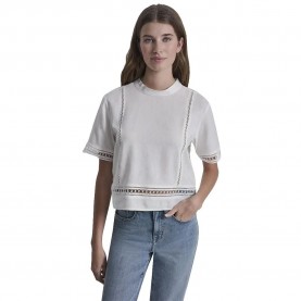 тениска,мъжки,тениски,дамски,тениски,dkny,dw5900196,short,sleeve,t,shirt,white,(ivory)