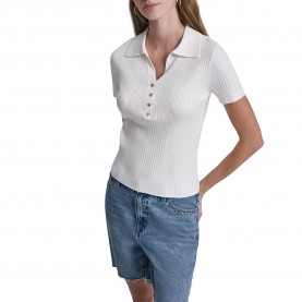 DKNY DW7000655 sleeveless polo - White (Ivory) дамски,блузи,с,яка,мъжки,блузи,с,яка,dkny,dw7000655,sleeveless,polo,white,(ivory)