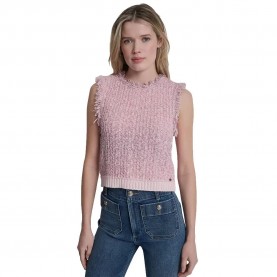 блуза,мъжки,пуловери,дамски,пуловери,dkny,tweed,fringe,trimmed,sleeveless,sweater,pink,(pink,moon,combo)