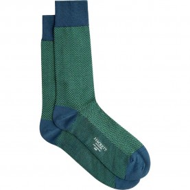 Чорапи Hackett Herringbone Contrast Short socks - Green (Green / Petrol) чорапи,мъжки,чорапи,дамски,чорапи,hackett,herringbone,contrast,short,socks,green,(green,petrol)