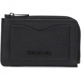 Mandarina duck Mellow leather cc holder 2 woman wallet - Black (Nero) портфейли,и,портмонета,mandarina,duck,mellow,leather,cc,holder,2,woman,wallet,black,(nero)