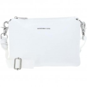 Mandarina duck Mellow leather fzt82 crossbody - White (Blanc) всички,чанти,mandarina,duck,mellow,leather,fzt82,crossbody,white,(blanc)