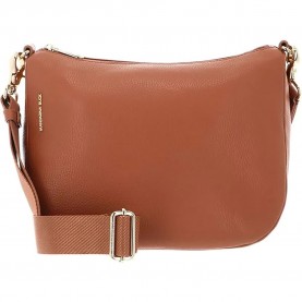 Mandarina duck Mellow leather horizontal hobo crossbody - Brown (Pecan Nut) всички,чанти,mandarina,duck,mellow,leather,horizontal,hobo,crossbody,brown,(pecan,nut)