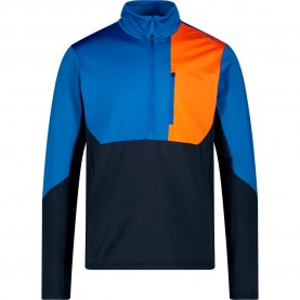Блуза CMP 34L1537 half zip sweatshirt - Blue (Zaffiro) блуза,мъжки,пуловери,cmp,34l1537,half,zip,sweatshirt,blue,(zaffiro)