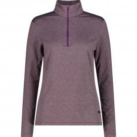 Блуза CMP 34L3826 half zip sweatshirt - Purple (Plum Melange) блуза,дамски,блузи,cmp,34l3826,half,zip,sweatshirt,purple,(plum,melange)