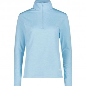 Блуза CMP 34L3826 half zip sweatshirt - Blue (Sky Light Melange) блуза,дамски,блузи,cmp,34l3826,half,zip,sweatshirt,blue,(sky,light,melange)