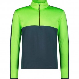 Блуза CMP 34L4127 half zip sweatshirt - Green (Acid Melange) блуза,мъжки,пуловери,cmp,34l4127,half,zip,sweatshirt,green,(acid,melange)
